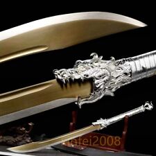 Handmade Cosplay Sword Chinese Dragon Broadsword Sharp 1095 Carbon Steel Blade picture