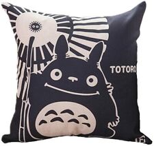 My Neighbor Totoro Linen Zipper Throw Pillow Cover Neko Ghibli Japan 18
