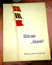 VINTAGE MENU CRUISE SHIP SS INDEPENDENCE AMERICAN EXPORT LINES 1955 picture
