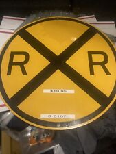 8 inch Aged Looking Railroad Crossing Sign, all Scales. New In Package picture
