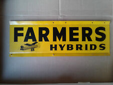Agriculture Advertising FARMERS HYBRIDS seed corn sign. picture