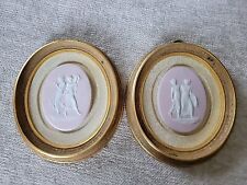 Pair of Genuine Limoges Cameo Style No 418 Sungott Art Studios Framed Wall Decor picture