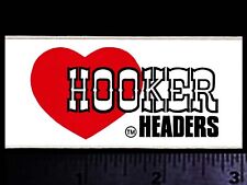 HOOKER HEADERS - Original Vintage 1970's Racing Decal/Sticker - 3 inch size picture
