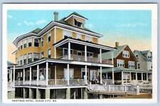 1920's OCEAN CITY MARYLAND MD HASTINGS HOTEL BOARDWALK KAUFMANN ANTIQUE POSTCARD picture