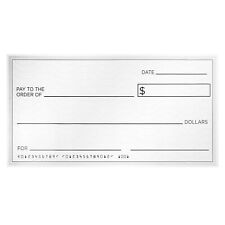 Reusable Big Check for Presentation 30 x 16 in Large Oversized Dry Erase Plaq... picture