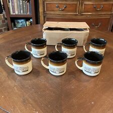 6 Hardee's Rise and Shine Coffee Mugs Vintage 1986 Restaurant Ware Cups NOS picture