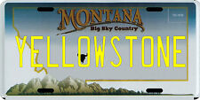Yellowstone National Park Montana License plate picture