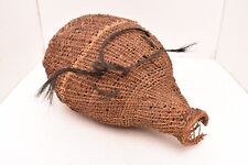 Antique 1800s Paiute Native American Indian Seed Carrier Basket Jug VTG Woven.. picture