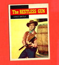 1958 TOPPS TV WESTERNS  THE RESTLESS GUN  #56  STREET BATTLE    NRMINT picture