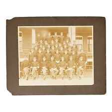 Antique U.S. Army Photo of Soldiers and Officers c. 1902-1920 - Infantry Group picture
