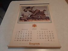 Vintage 1953 Seagram Whiskey Wildlife Calendar Nice Full Calendar  picture