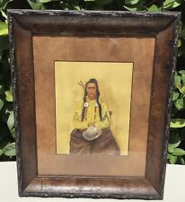 VTG CROW Indian Western Original Watercolor Signed By R.Buracker 1974~17x14 picture