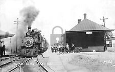 Railroad Train Station Depot Pana Illinois IL Reprint Postcard picture