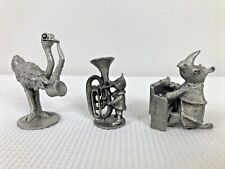 Hudson Pewter Metal Animals Music Instruments Rhino Piano Ostrich Sax Bear Horn picture