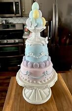 Cupcakes and Cashmere Pastel Easter Eggs Macaroon Cake with Butterflies NWT 21” picture