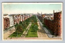 Boston, MA-Massachusetts, Bird's Eye Commonwealth Avenue c1911, Vintage Postcard picture