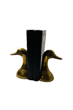 Mid-century brass pair of duck bookends circa 1950s Great gift for a library or picture