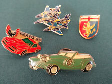 4 Pins Trans Am, Navy Jet Airplane, Green Car /Automobile, Lion Transportion Lot picture