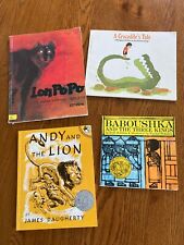 Lot of 4 Children's Books: Andy and the Lion, Baboushka & Three Kings, Lon Po Po picture