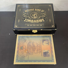 100PCS/box Googolplex Containers Zimbabwe Gold banknote Trillion Scroll Gift picture