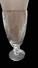 Tiffin-Franciscan Palais Versailles Iced Tea Glass 5952291 Gold Rim Crystal picture