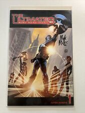 THE ULTIMATES #1 SIGNED by Mark Millar with COA 2002 Marvel Comic 380/999 DF picture