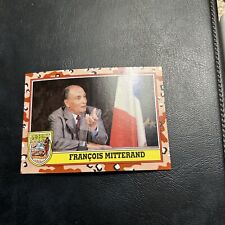 B27 Desert Storm 1991 Topps #183 François Mitterrand France President picture