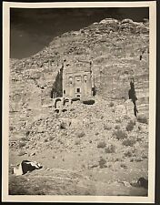 1938 Photo Type 1-Petra Transjordan Ancient Temple Where Sacrifices Were Done picture