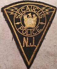 NJ Vintage Secaucus New Jersey Police Patch (Felt/4.5In Tall) picture