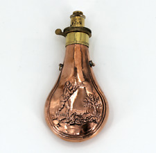 Copper Hawksley Style Gunpowder Flask - Flintlock Muzzleloader, Reenactment picture