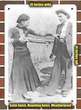 Metal Sign - 1933 Bonnie and Clyde- 10x14 inches picture