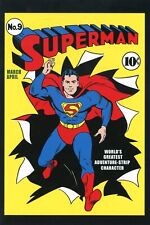 Superman #9 (1st Series), DC Comics Cover Art, Mar-Apr 1941 --POSTCARD picture