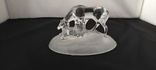 New Crystal Horse Figurine Frosted Base Made in France Cristal D’Arques T1 picture