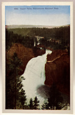 Upper Falls, Yellowstone National Park, Vintage Postcard picture