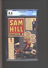 Sam Hill Private Eye #1 CGC 8.5 Police Fight Cover  1950 picture