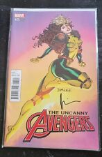 The Uncanny Avengers #25 Jim Lee/Rogue Variant Edition Signed by Jahnoy Lindsay picture