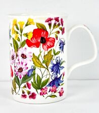 Roy Kirkham Floret Coffee Mug Red Floral Fine Bone China England 4