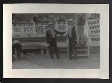 1956 Re-Elect Ike & Dick Eisenhower Nixon Campaign Rally Photo Banners & Signs picture