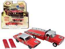 Ford F-350 Ramp Truck with 1967 Mercury Trans Am Cougar #15 Parnelli Jones Red picture