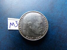 Germany 1937 silver coin 2 Reichsmark mark F Stuttgart  with swastika  M3 picture