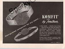 Komfit Watchbands Replacement by Forstner 1957 Print Ad picture