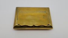 Antique Heavy Brass Snuff Box with Rare Hinge picture