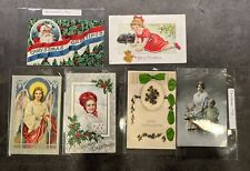 Lot Of 6 Antique Christmas Postcards Ranging From 1911-1913 picture
