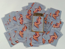 Vtg  Brown Bigelow Remembrance Playing Cards Bridge Advertising Pinup Semi Nude picture