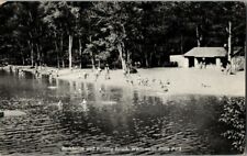 1940'S. BATHING BEACH, BATH HOUSE. WHITEWATER PARK. ST CHARLES, MN POSTCARD L20 picture