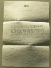 BOB HOPE 1965 AUTHENTIC LETTERHEAD & SIGNED LETTER - ACTUAL SIGNATURE - MILITARY picture