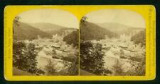 a827, M A Kleckner Stereoview, #101, Mauch Chunk and Mt Pisgah, PA., 1870s picture