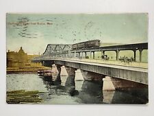 Postcard MA, Boston Charlestown Bridge from Boston, Mass. A-1 picture