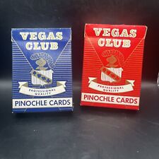 Vintage CLUB VEGAS PINOCHLE Deck Playing Cards ARRCO Ripple Finish No. 200 (2) picture