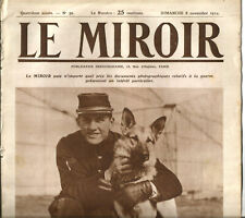 Le Miroir N°50 du 8-11-1914. Georges Carpentier (Boxer) and his chien Kronprinz. picture